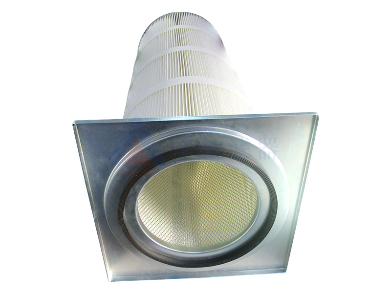 供應(yīng)空氣除塵濾筒 HHKL323x845法蘭盤聚酯布折疊盤拋丸機(jī)氣體過濾